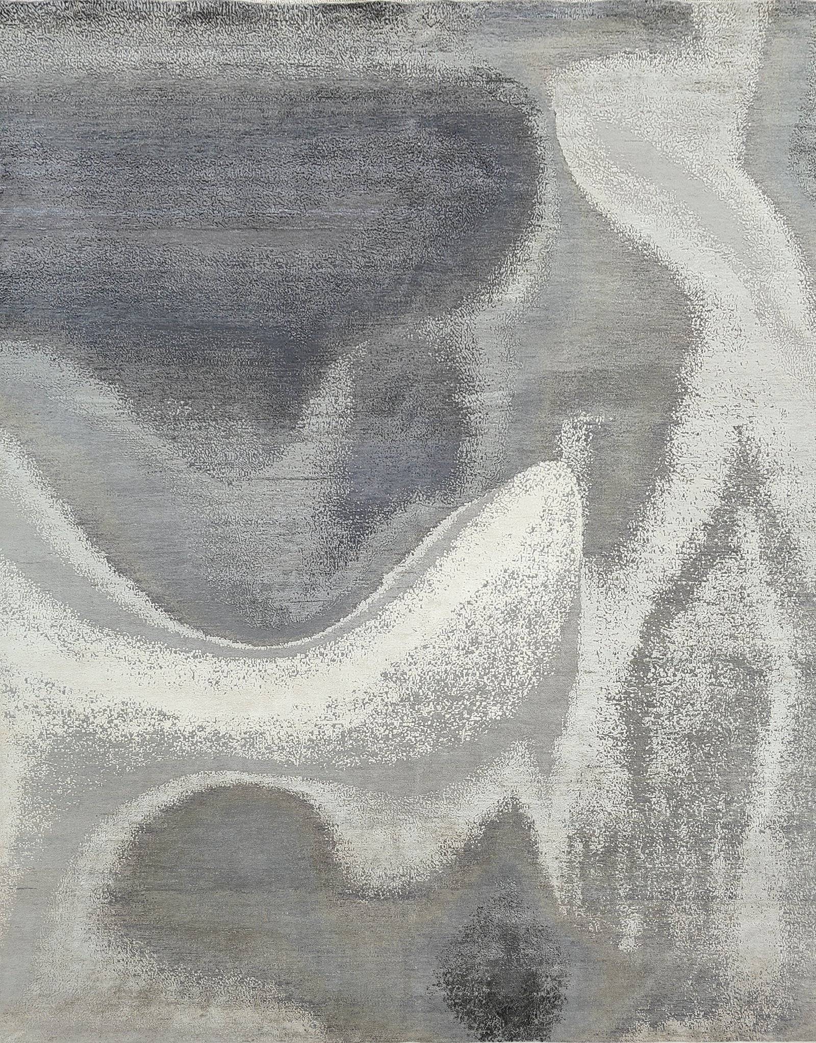 Hand-Knotted Modern Wool Rug  AL#102  9x12 & 10x14 Contemporary Neutral Tones