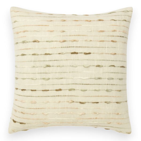 Handwoven Striped Textured Cushion Cover - Image 2