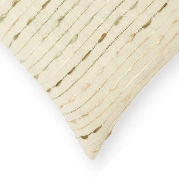 Handwoven Striped Textured Cushion Cover - Image 4