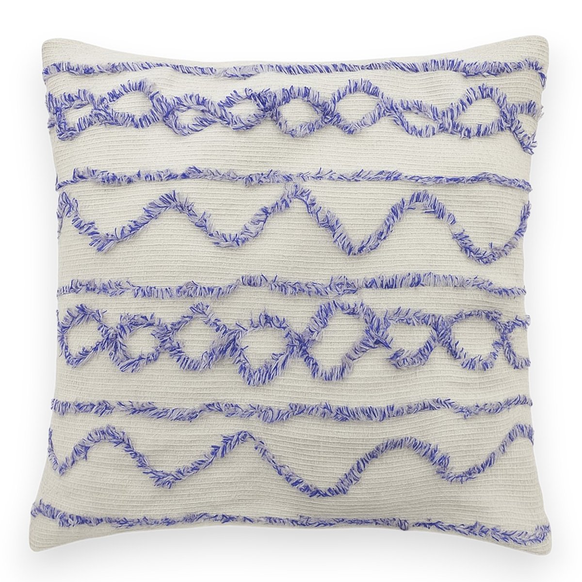 Hand Tufted Embroidered Cushion Cover - Image 2