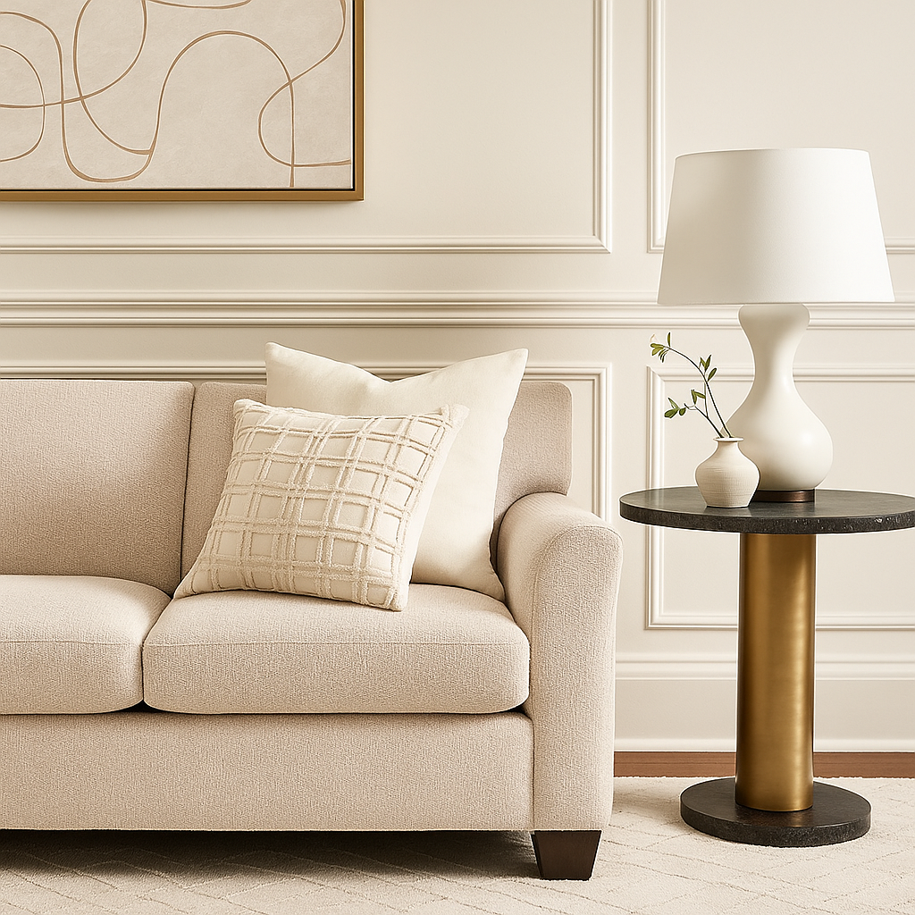 Hand Tufted Embroidered Textured Checkered Grid Tufting