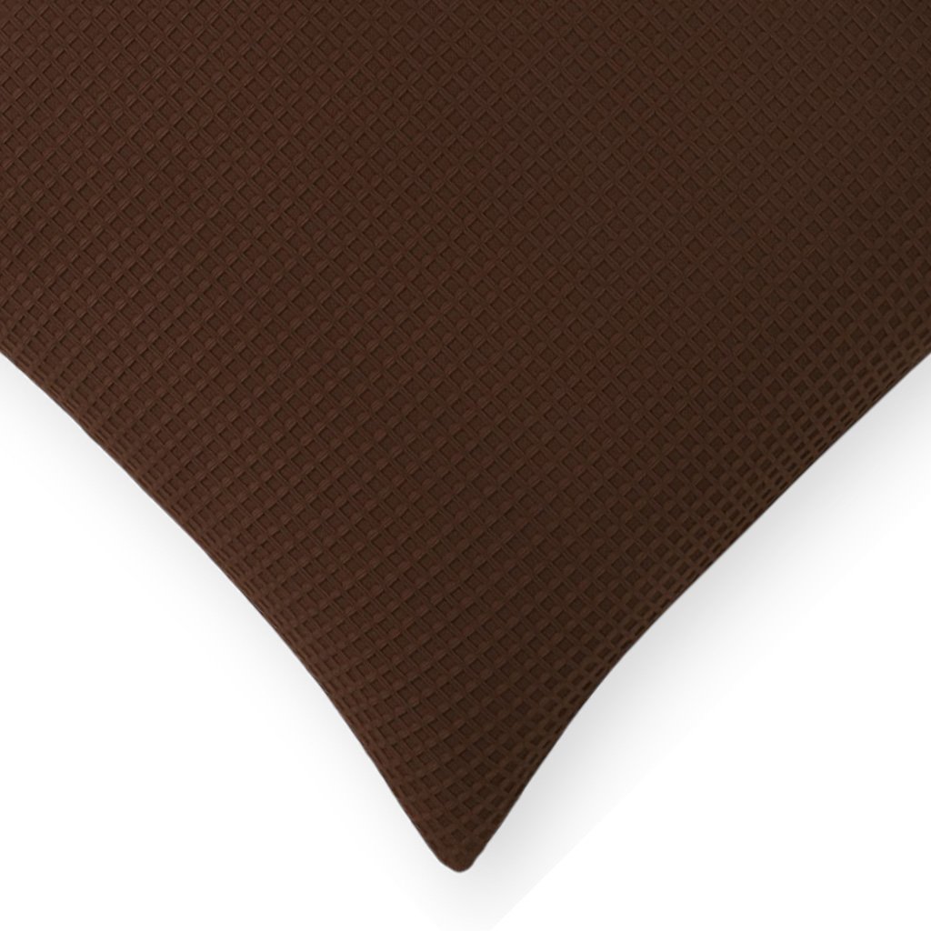 Waffle Texture Pillow Cover Brown Beautifully - Image 4