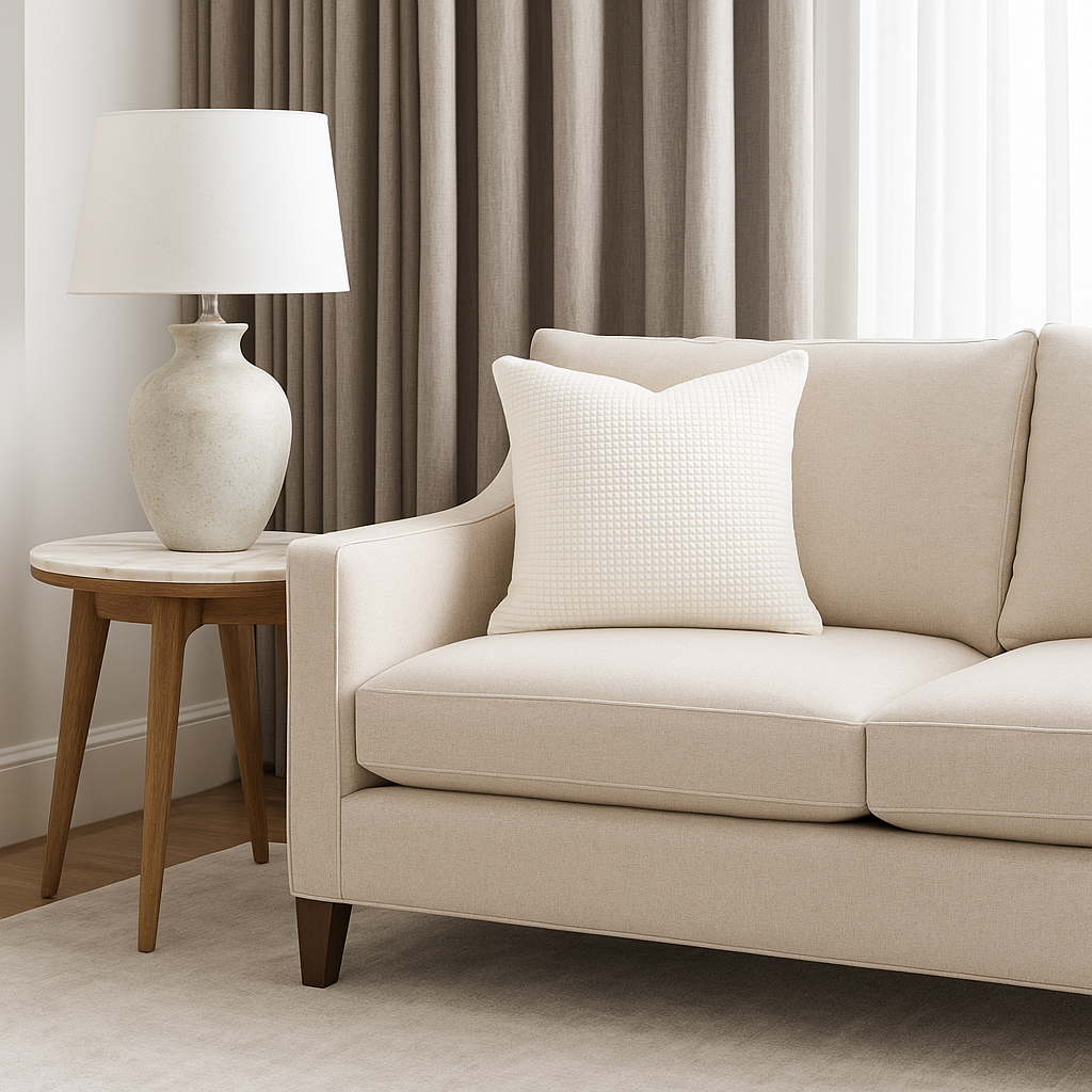 Classic White Waffle Texture Pillow Cover