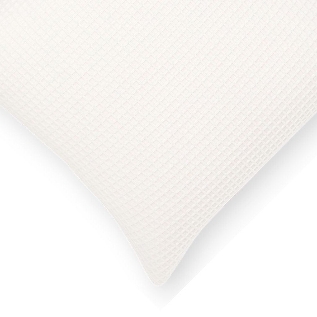 Classic White Waffle Texture Pillow Cover - Image 3