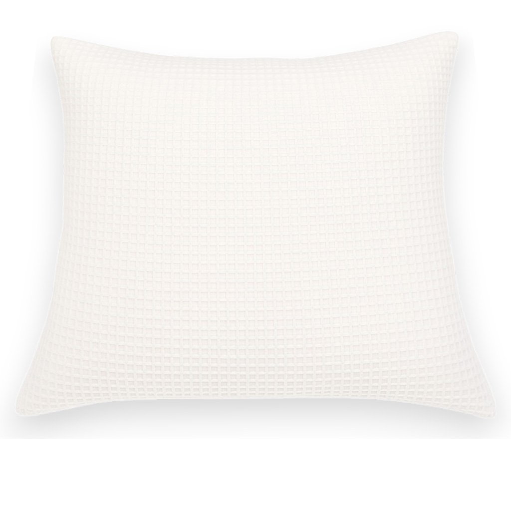 Classic White Waffle Texture Pillow Cover - Image 4