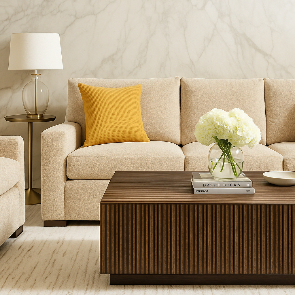 Bright Yellow Waffle Texture Pillow Cover