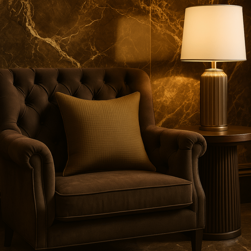 Olive Green Waffle Texture Pillow Cover