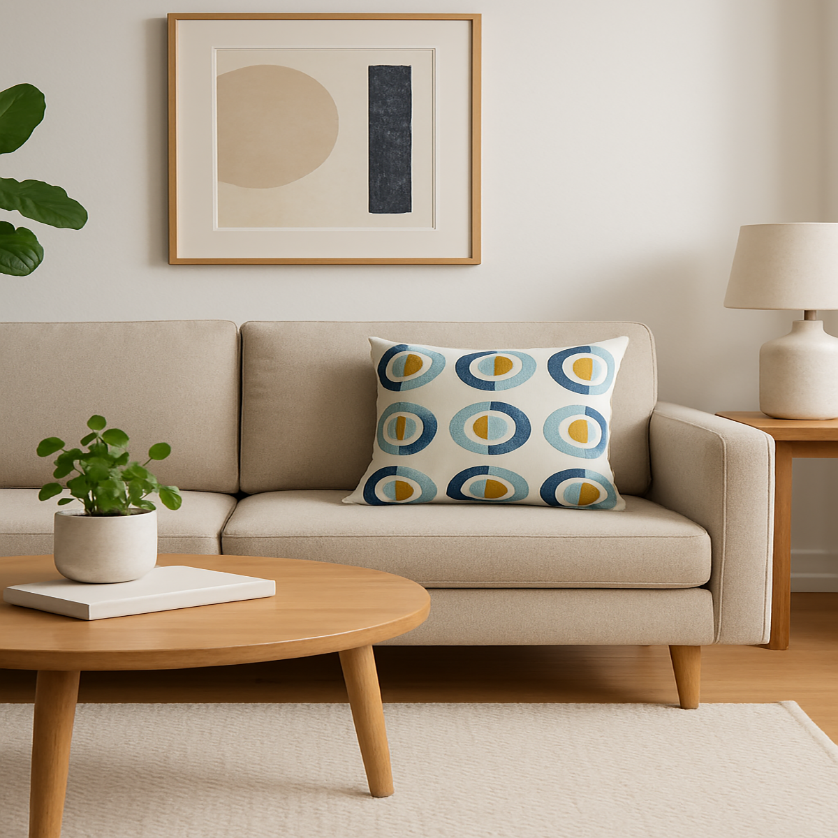 Modern Geometric Decorative Throw Pillow