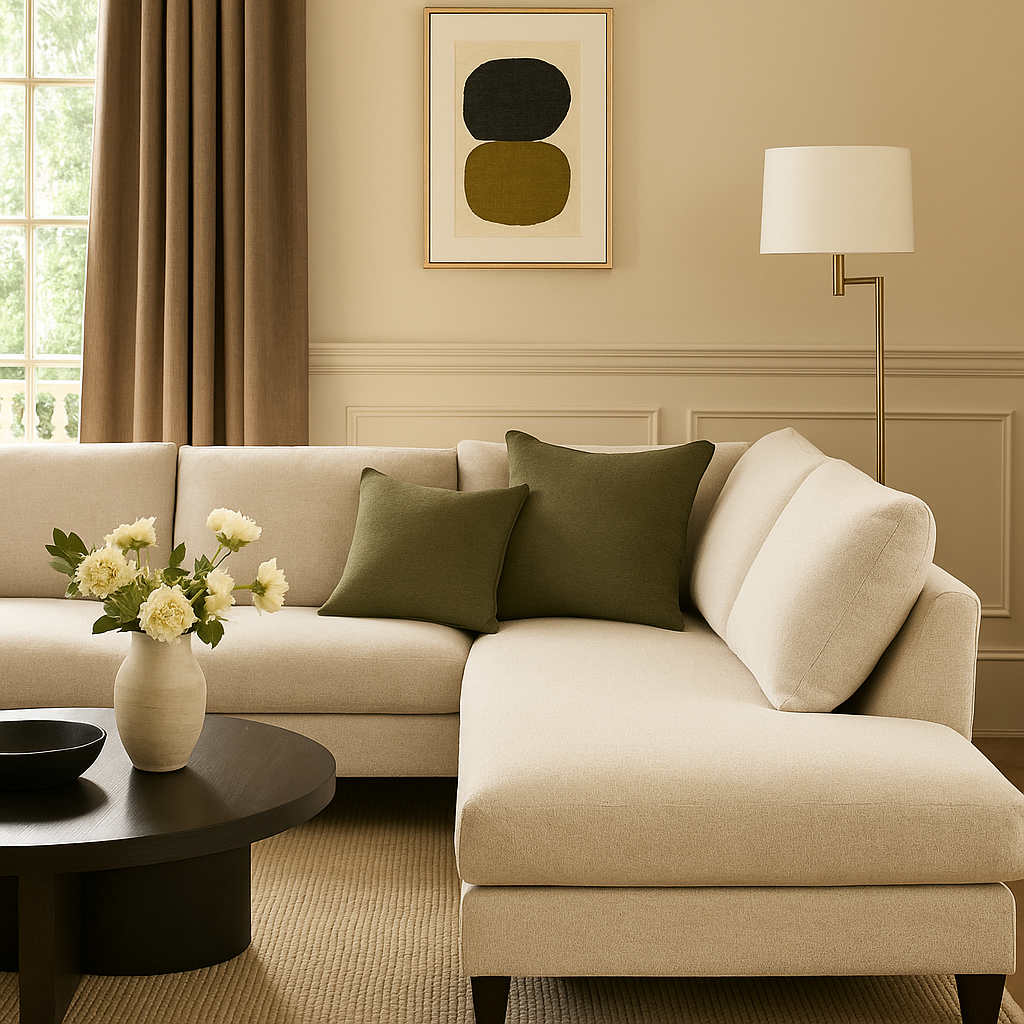 Premium Chenille Cushion Cover Pillow Olive Green