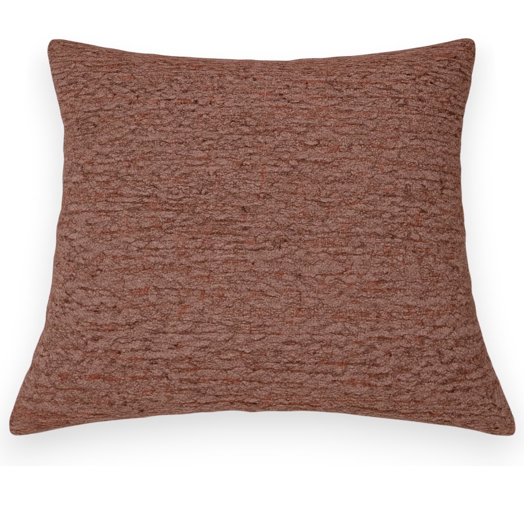 Textured Decorative Throw Pillow Warm Terracotta - Image 3