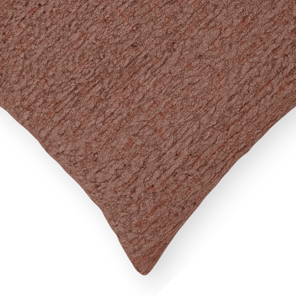 Textured Decorative Throw Pillow Warm Terracotta - Image 4