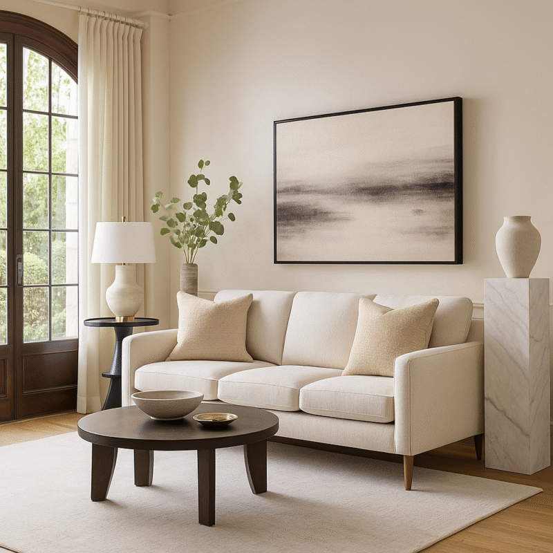 Chenille Soft Textured Boucle Cushion Cover Ivory Cream