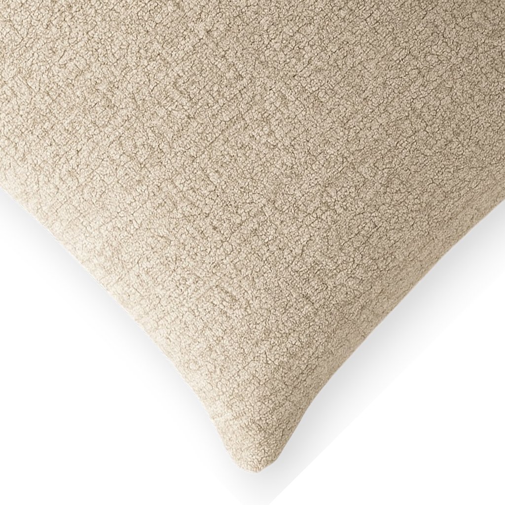 Chenille Soft Textured Boucle Cushion Cover Ivory Cream - Image 4