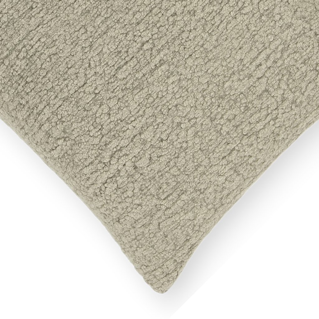 Chenille Textured Soft Cushion Cover Beige - Image 4