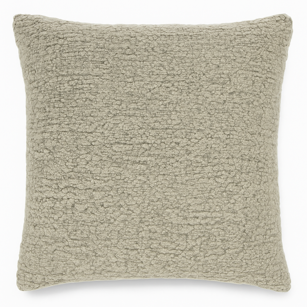 Chenille Textured Soft Cushion Cover Beige - Image 2