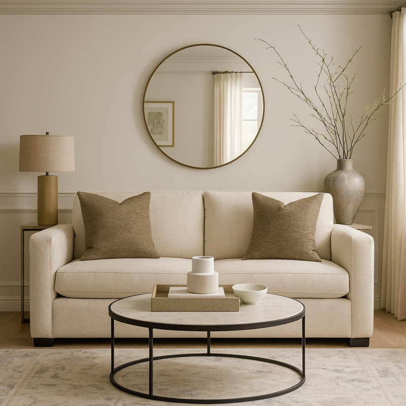 Chenille Textured Decorative Throw Pillow Golden Brown