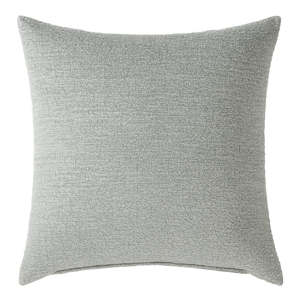 Chenille Elegant Grey Textured Cushion Cover - Image 2